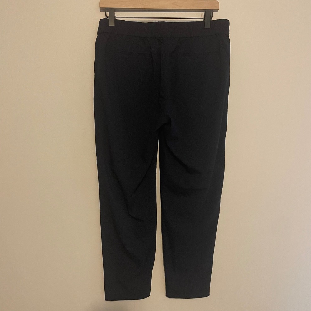 Storq Maternity pull on pants 2 dark blue classic minimalist casual lightweight - Picture 3 of 5
